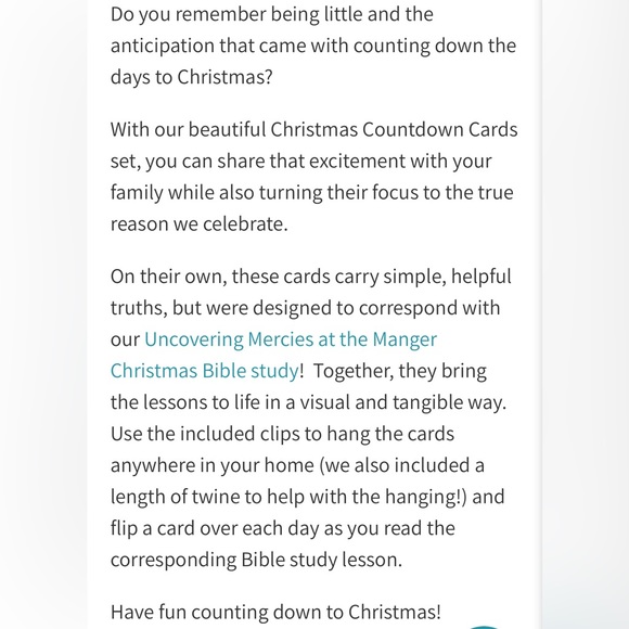 Not Consumed “Christmas Countdown Cards” - Picture 2 of 2